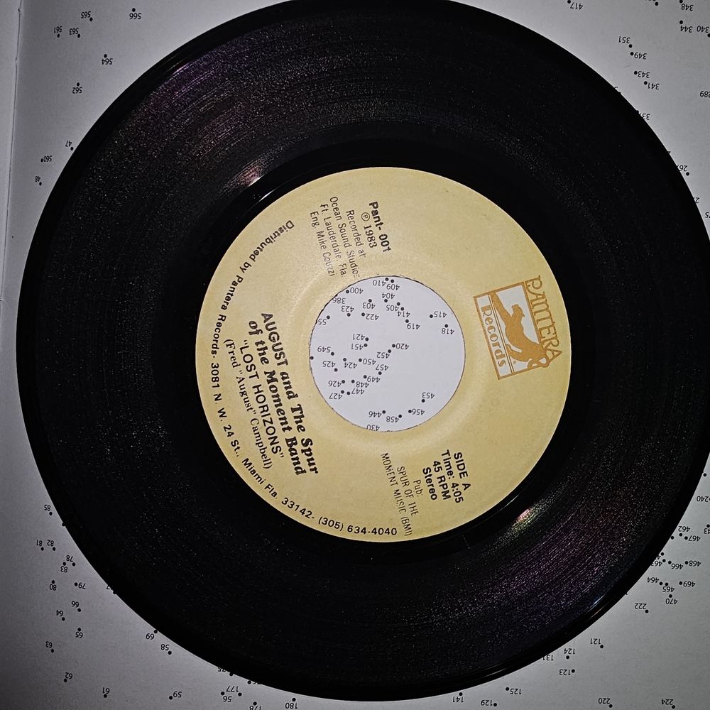 Vintage 45 RPM Vinyl Record with Yellow Label